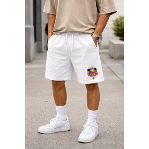 Criss Colours Boyz N The Hood Sweatpants Shorts White Size Small NWT